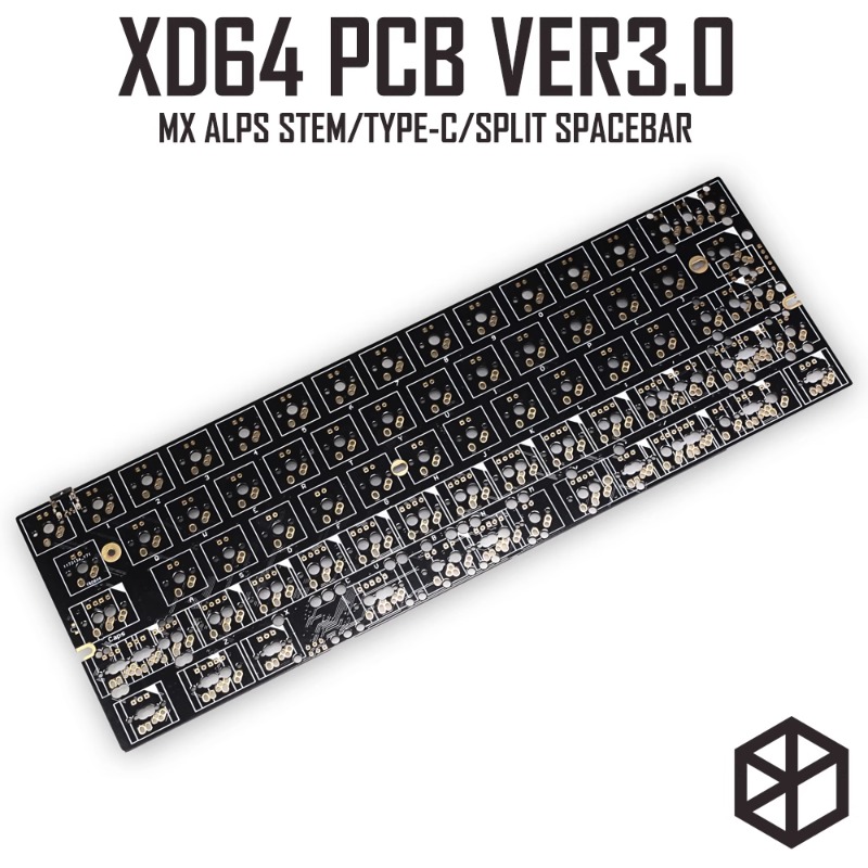Hot Swap Pcb - XD64 XD60 3.0 คีย์บอร์ดการปรับแต่ง 60% PCB