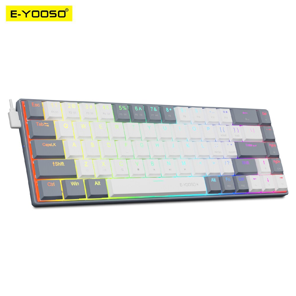 Gaming Keyboard E Yooso - E-YOOSO A68 RGB Mini Slim USB