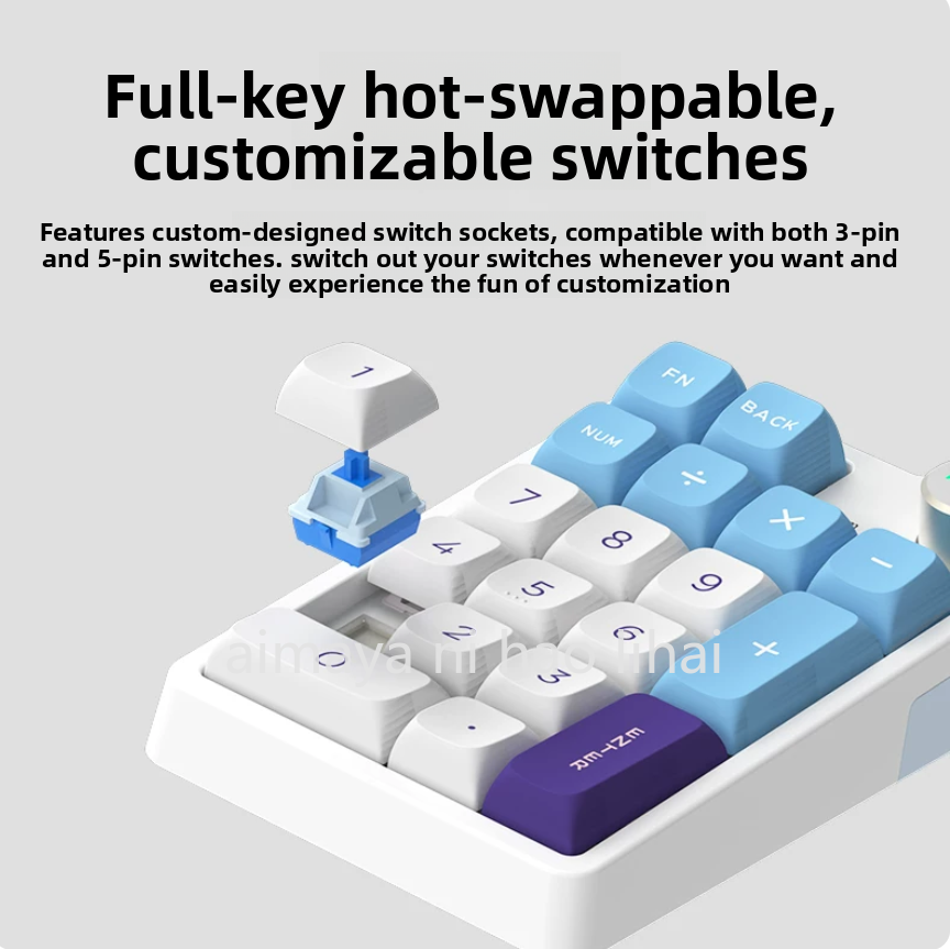 Gaming Keyboard Mechanical - คีย์บอร์ด Kzzi K20 Mini แบบสามโหมด บลูทูธไร้สาย