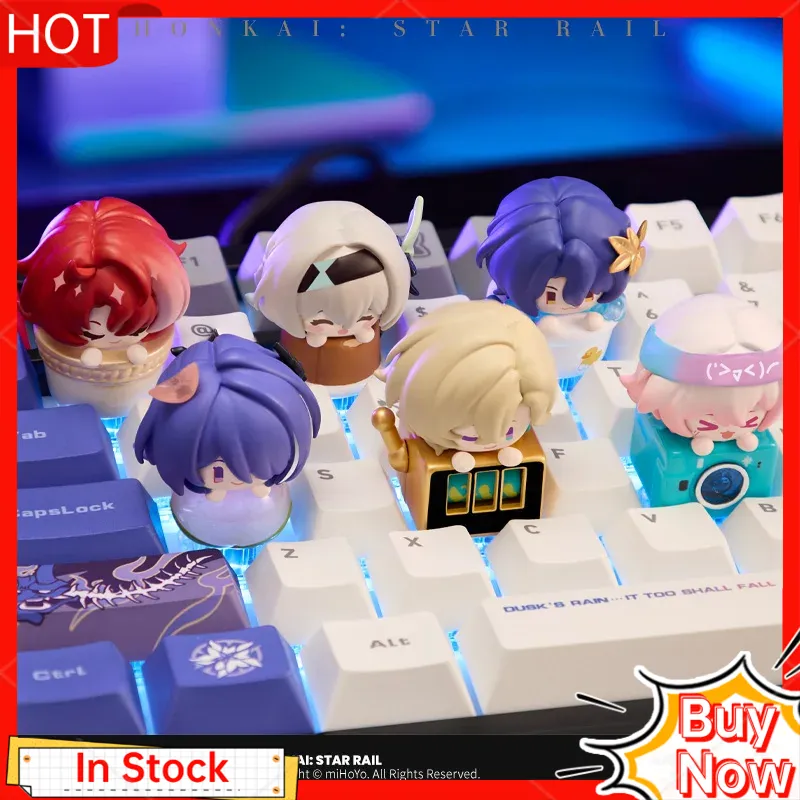 Gaming Keyboard Mechanical - ฟิกเกอร์อนิเมะ Mihoyo Honkai Star Rail ชุดกล่องสุ่มซีรีส์