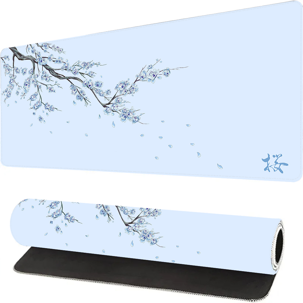 Gaming Keyboard Blue - ญี่ปุ่นสีฟ้าซากุระ Gaming Mouse Pad Xl สีม่วงแล็ปท็อป