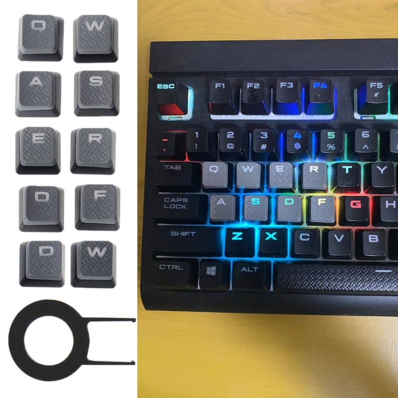 Gaming Keyboard Corsair - 10 ปุ่ม Backlit Keycaps ลื่นสำหรับ K70
