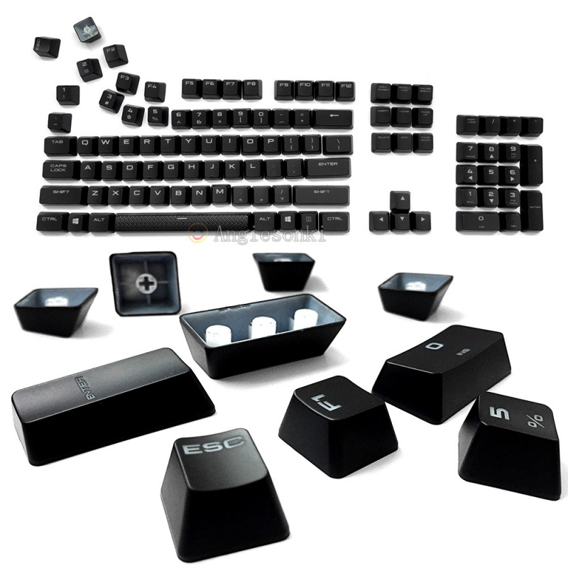 Gaming Keyboard Corsair - Z 2x ปุ่มกดทดแทนใหม่สำหรับคีย์บอร์ดเกมมิ่งแบบกลไก CORSAIR K70 RGB