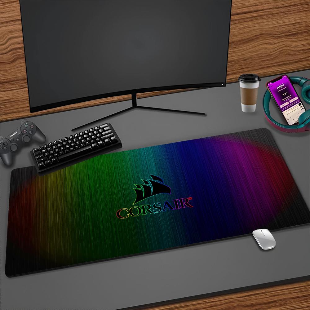 Gaming Keyboard Corsair - แผ่นรองเมาส์ CORSAIR ลายการ์ตูน ขอบเย็บอย่างดี ขนาดใหญ่ สำหรับเล่นเกมส์