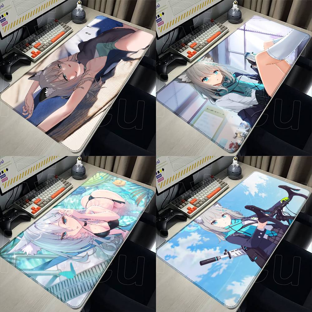 Gaming Keyboard Blue - แผ่นรองเมาส์ Blue Archive Sunaookami Shiroko แบบยางหนาพิเศษ