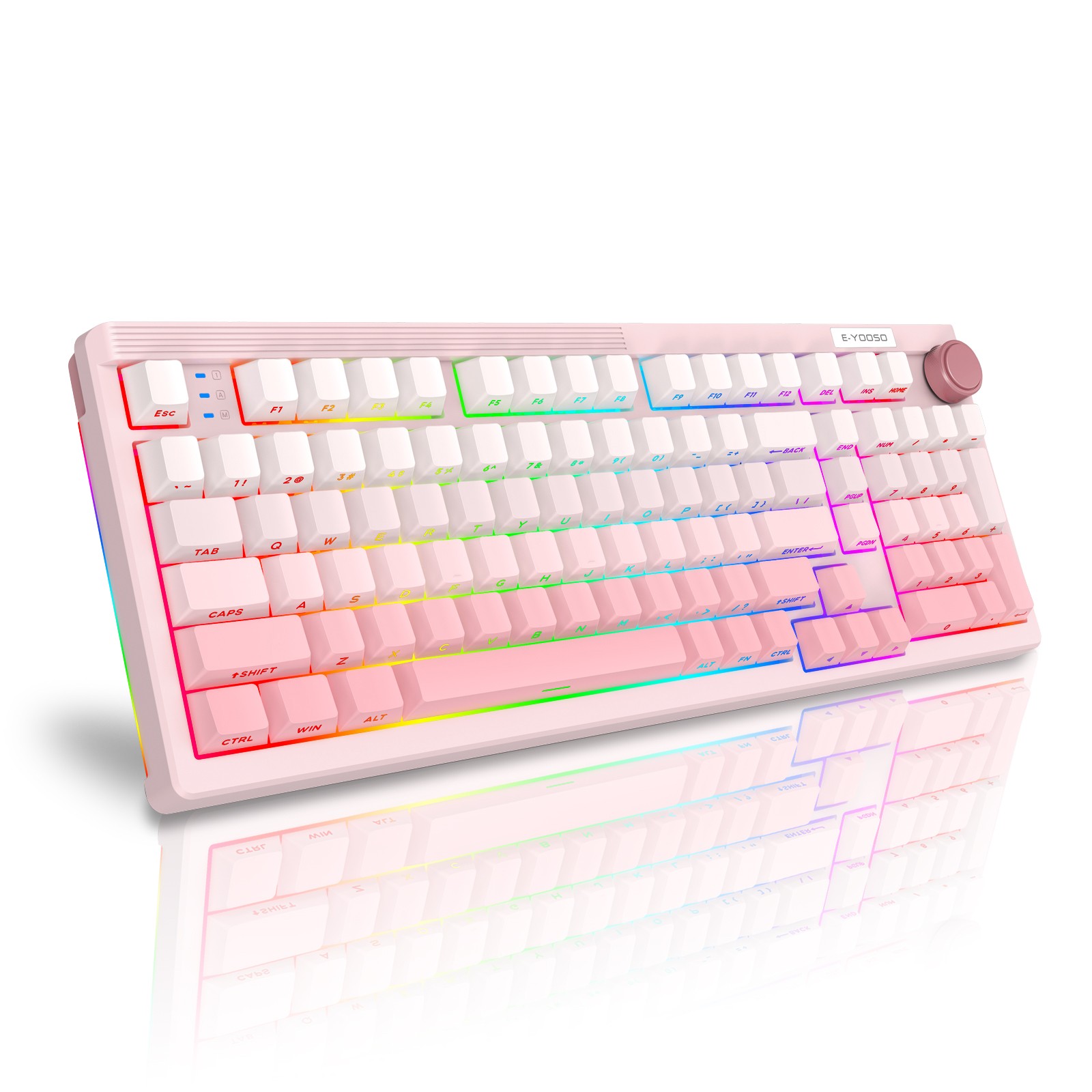 Gaming Keyboard E Yooso - E-YOOSO 98 คีย์คีย์บอร์ดแบบกลไก 3 โหมดบลูทูธ 2.4G
