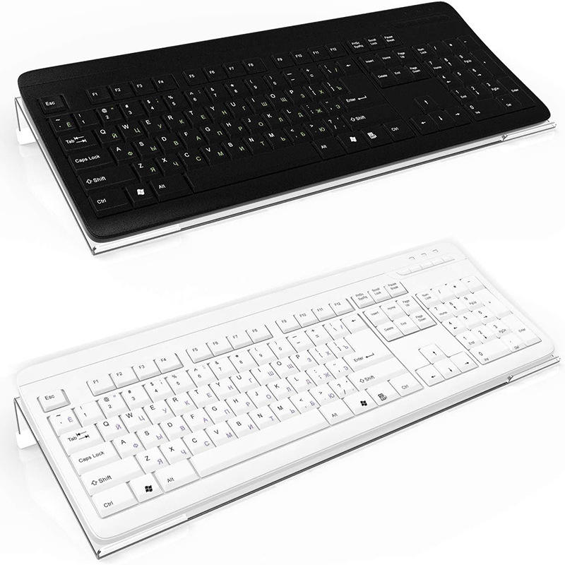 Gaming Keyboard Ergonomics - แท่นวางคีย์บอร์ดอะคริลิกใส ออกแบบตามหลักสรีรศาสตร์ ประกอบสำเร็จ ปรับแต่งได้ ชั้นวาง 1