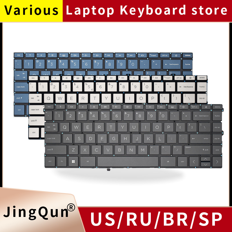 Gaming Keyboard E Yooso - เปลี่ยน US/RU รัสเซียคีย์บอร์ดเรืองแสงสำหรับ HP Pavilion X360