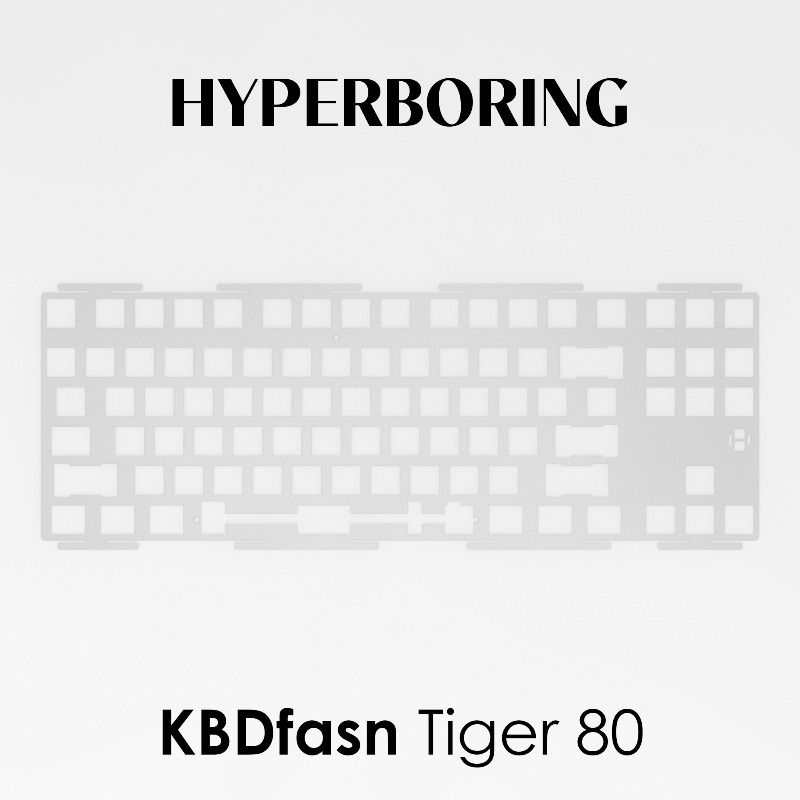 Gaming Keyboard Ergonomics - HYPERBORING Tiger80 แผ่นรองคีย์บอร์ดปรับแต่งได้ วัสดุ PC PP