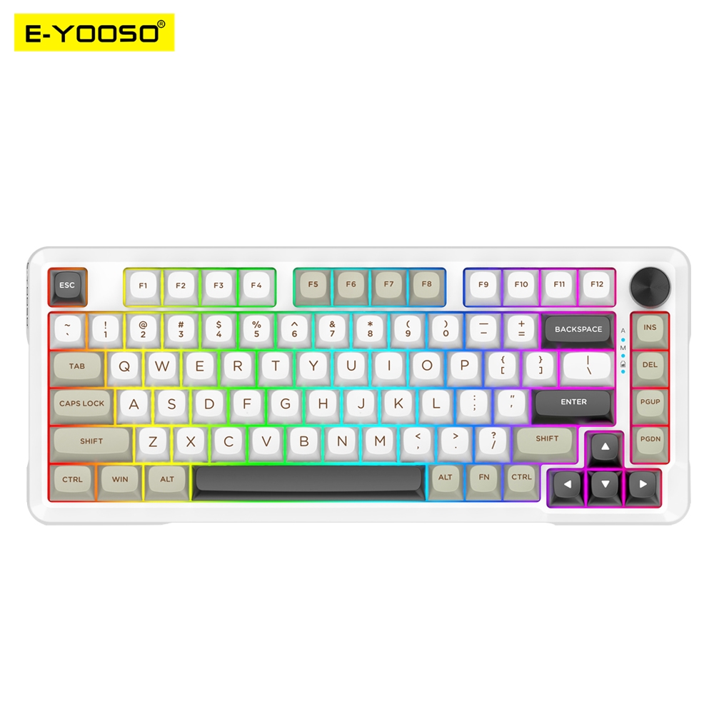 Gaming Keyboard E Yooso - E-YOOSO RGB USB คีย์บอร์ดเกมมิ่งแบบกลไก รองรับบลูทูธไร้สาย 2.4G
