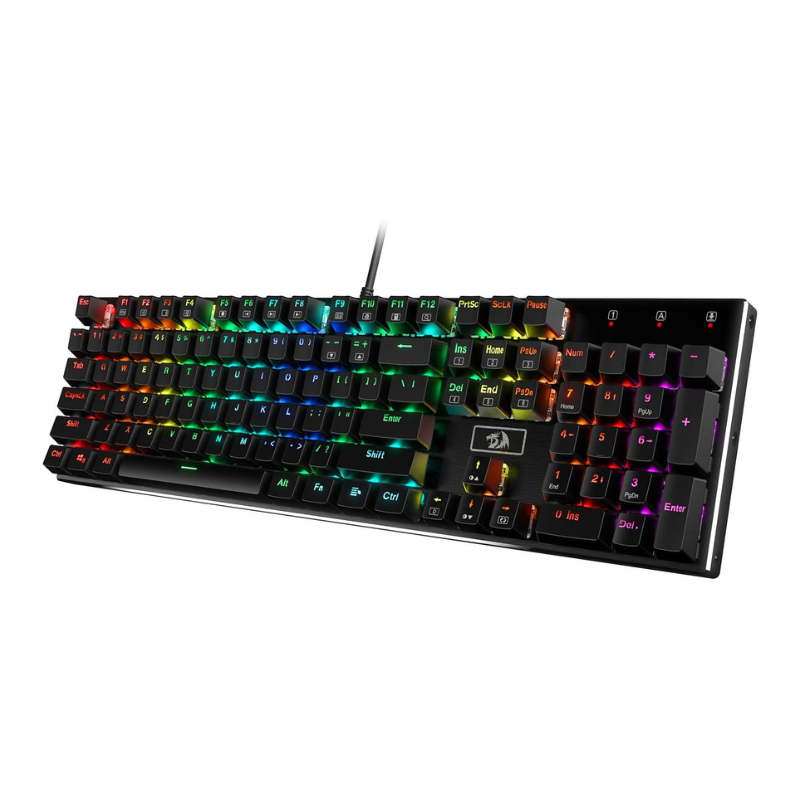 Gaming Keyboard No Noise - Redragon K556 RGB LED Backlit แบบมีสาย