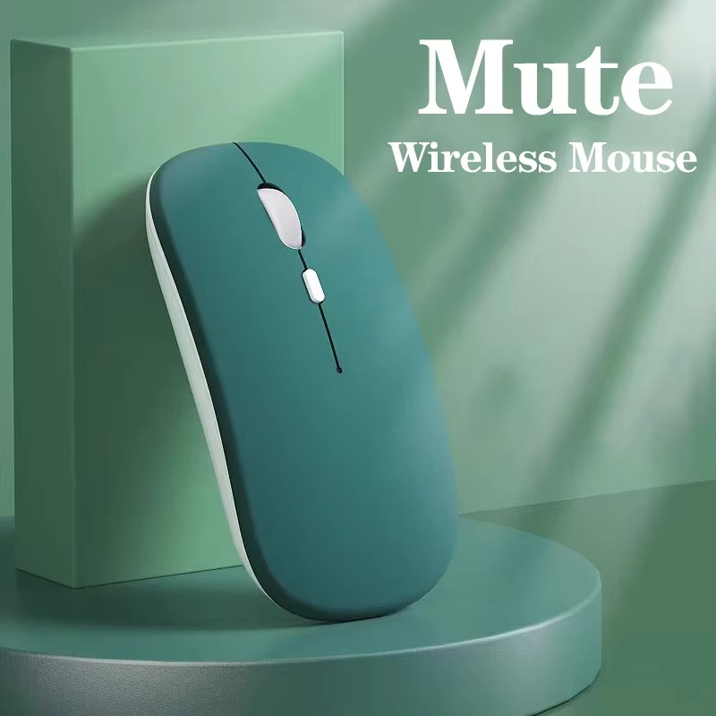 Gaming Keyboard Mouse Wireless - เมาส์บลูทูธแบบเงียบเมาส์ไร้สายบางเฉียบเมาส์สำหรับเล่นเกมแบบพกพาสำหรับไอแพด หัวเว่ย เลอโนโว แอนดรอยด์แท็บเล็ตโน้ตบุ๊กพีซีคอมพิวเตอร์