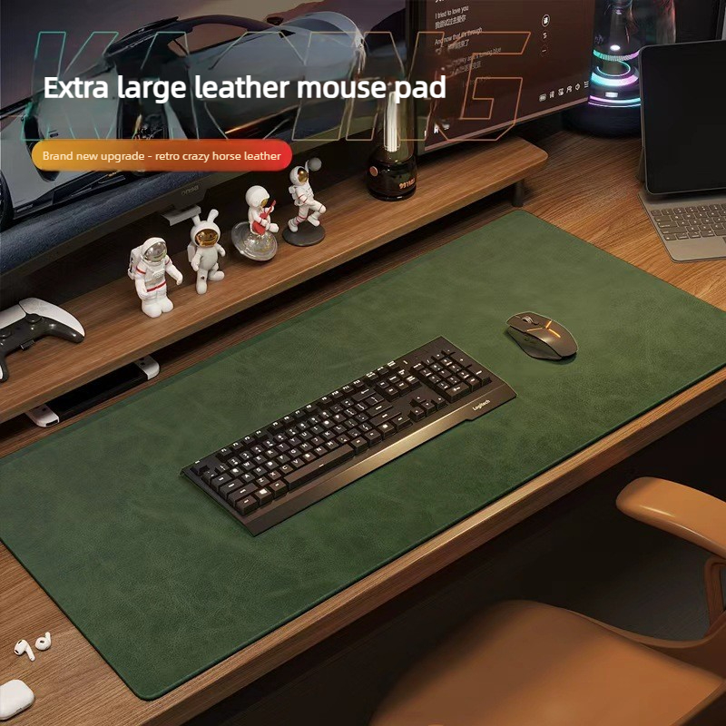 Gaming Keyboard High Ground - แผ่นรองเมาส์ลายหนังม้าบ้า พียู แบบพกพา ขนาดใหญ่ สำหรับเล่นเกม กันน้ำ