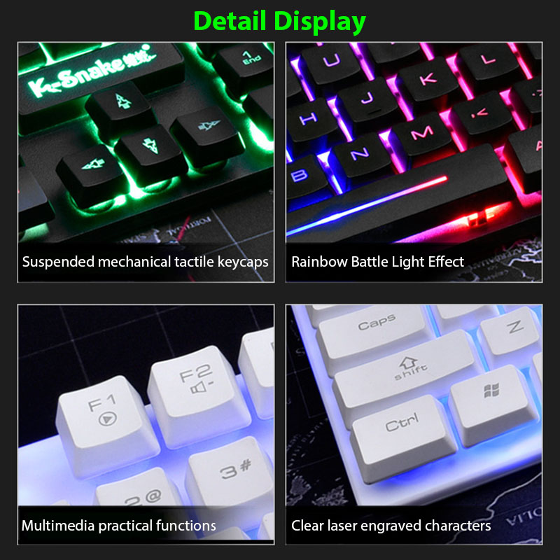 KM320 ชุดคีย์บอร์ดและเมาส์กันน - Gaming Keyboard Mouse And Headset Combo บทวิจารณ์และราคา