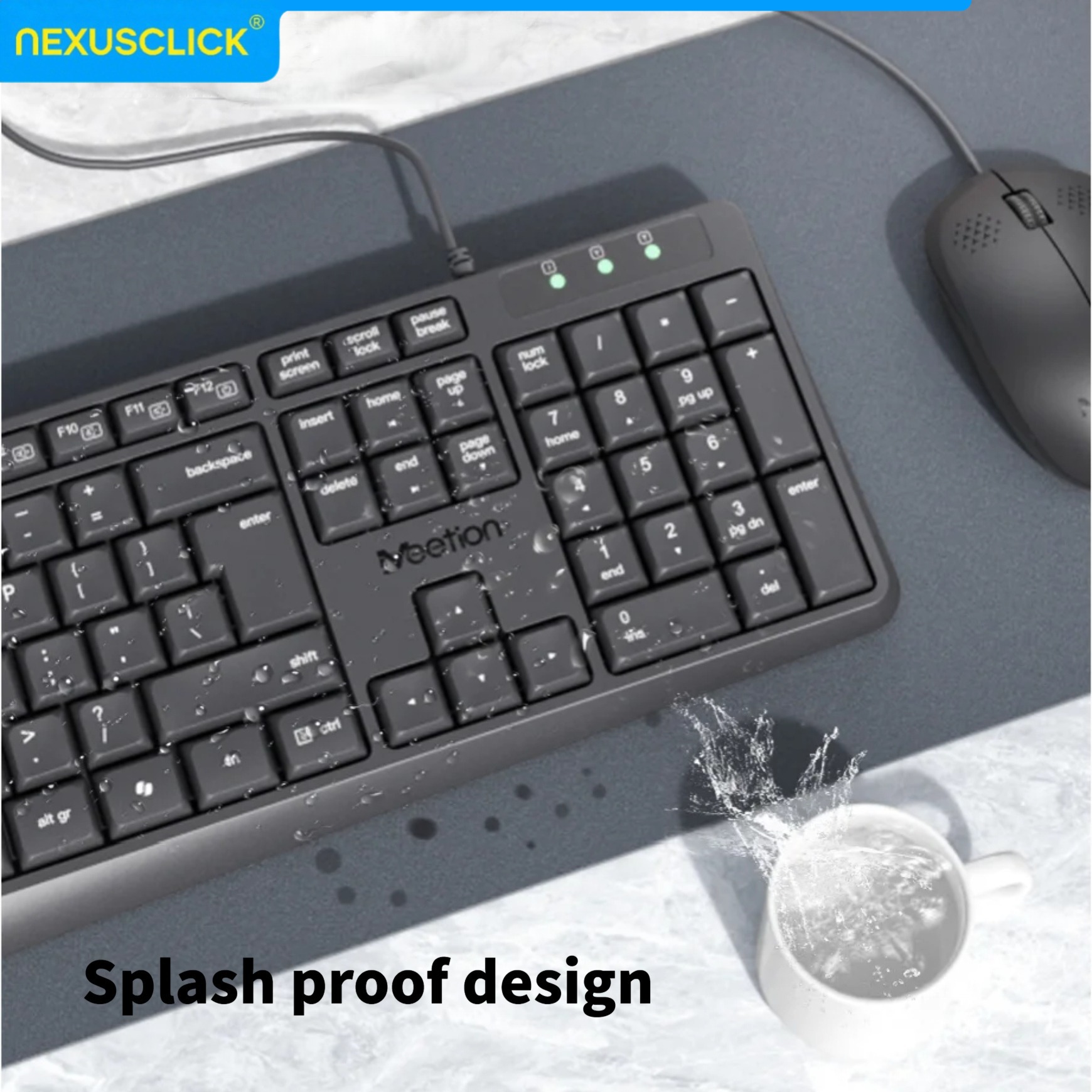 ชุดคีย์บอร์ดและเมาส์แบบมีสาย N - Gaming Keyboard That Is Quiet บทวิจารณ์และราคา