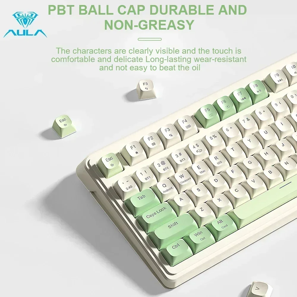 คีย์บอร์ดเกมมิ่งไร้สาย AULA S9 - Gaming Keyboard No Noise บทวิจารณ์และราคา