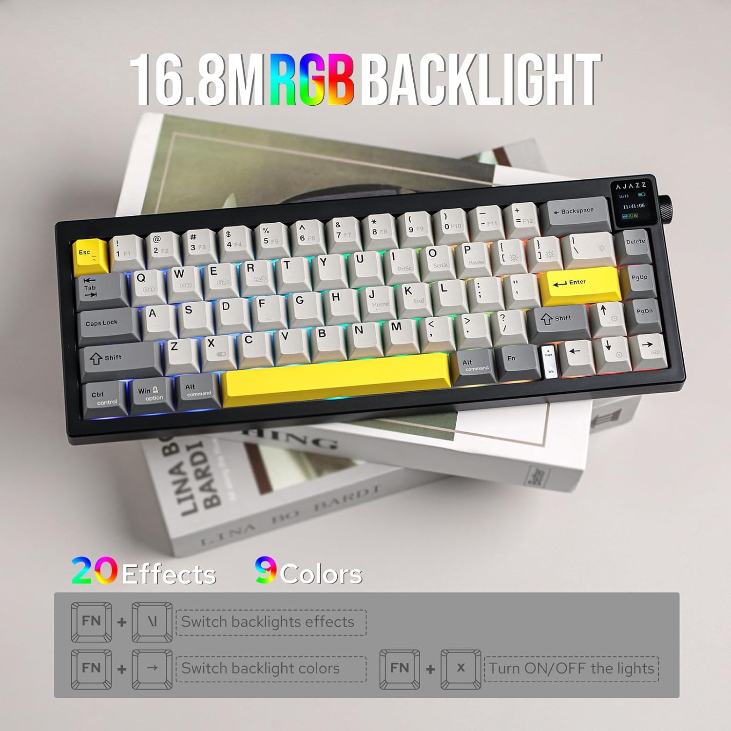 Ajazz AK650 คีย์บอร์ดสําหรับเล - Gaming Keyboard Budget บทวิจารณ์และราคา