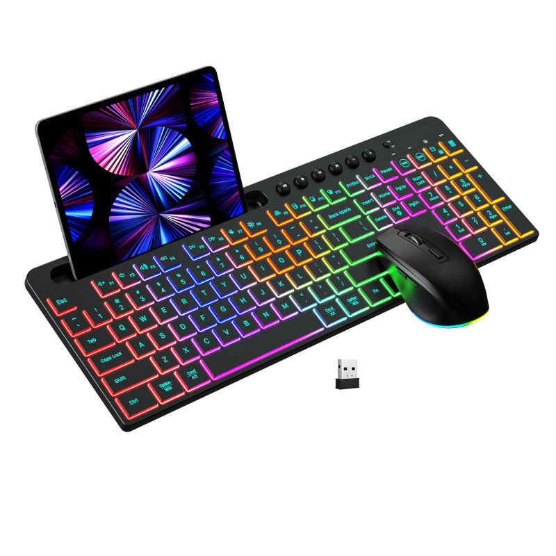 ชุดเมาส์คีย์บอร์ดไร้สาย 2.4G พ - Gaming Keyboard Budget บทวิจารณ์และราคา