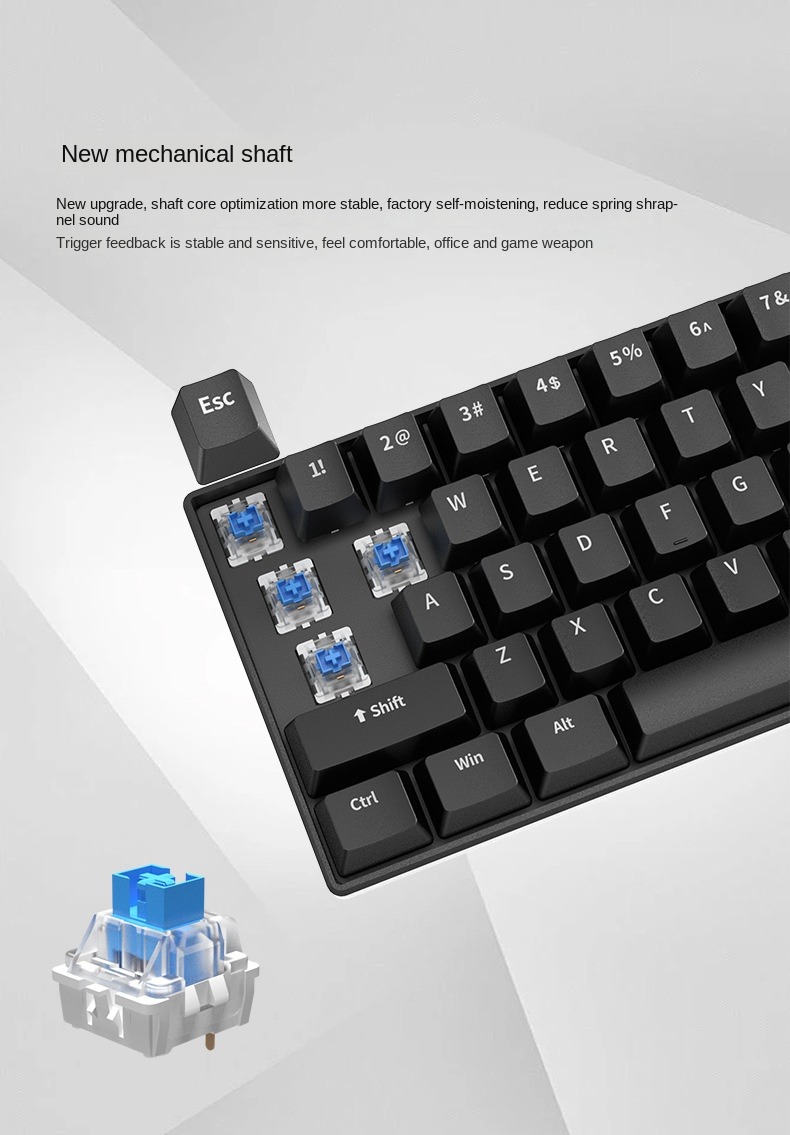คีย์บอร์ดเกมมิ่งสีขาว คีย์บอร์ - Gaming Keyboard Budget บทวิจารณ์และราคา