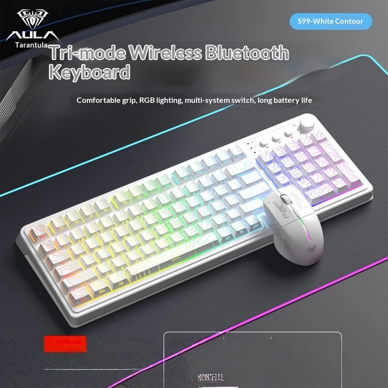 AULA S99 คีย์บอร์ดเมาส์คอมโบ ท - Gaming Keyboard That Is Quiet บทวิจารณ์และราคา