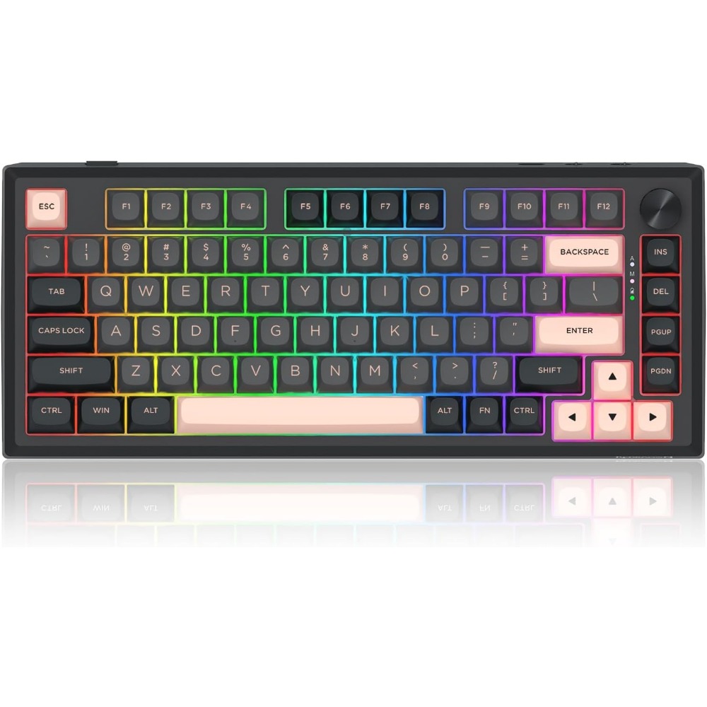 คีย์บอร์ดเกมมิ่งแบบไร้สาย 81 ป - Gaming Keyboard No Noise บทวิจารณ์และราคา