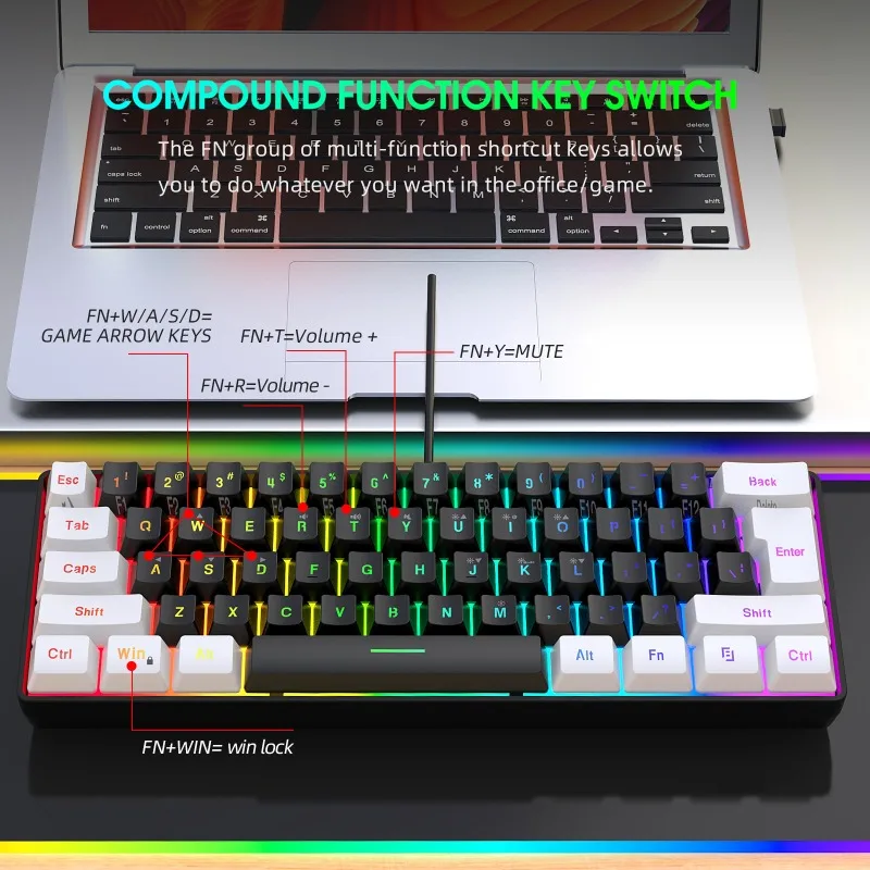 ชุดคีย์บอร์ดและเมาส์ 60% สำหรั - Gaming Keyboard Mouse And Headset Combo บทวิจารณ์และราคา