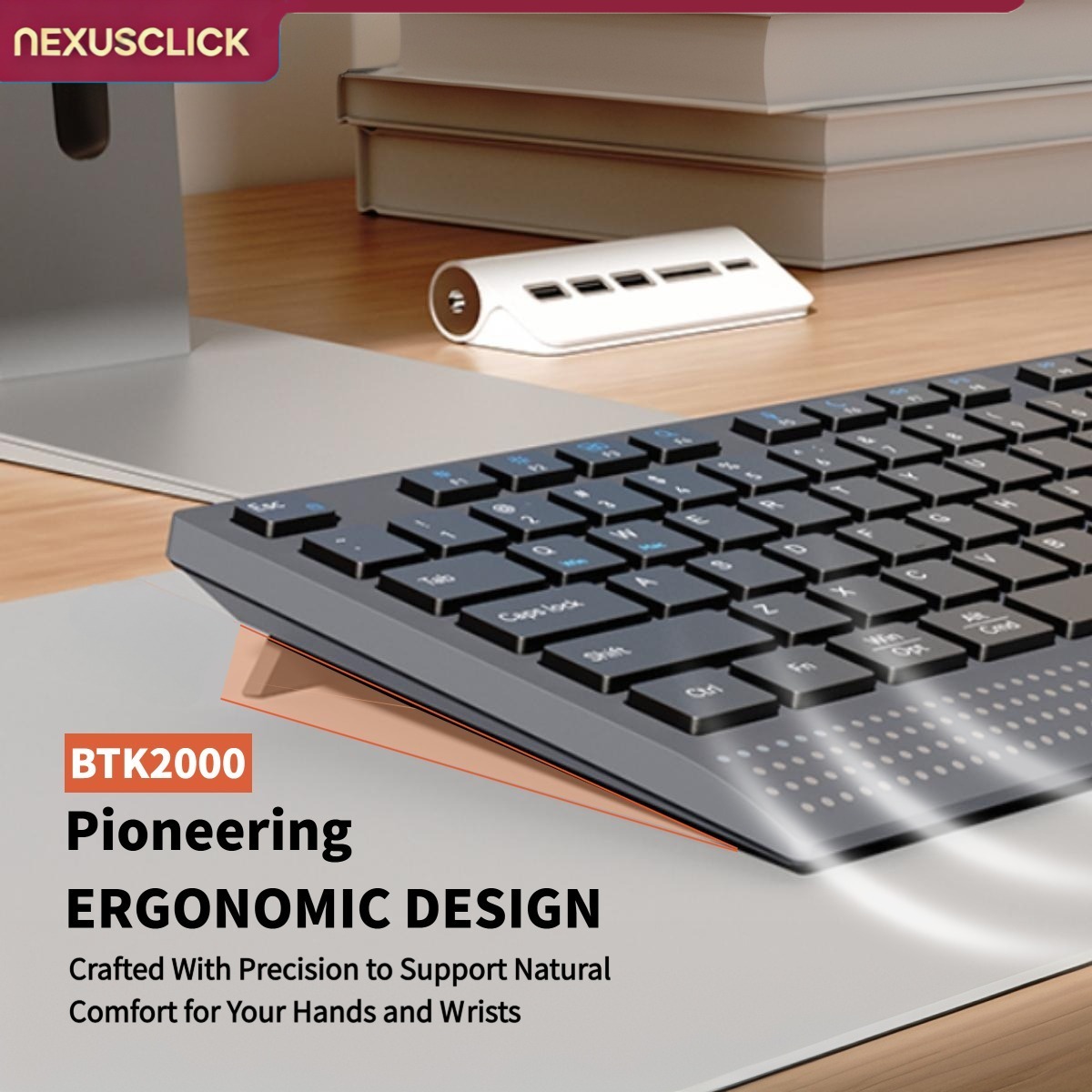 เน็กซัสคลิกแป้นพิมพ์ไร้สายแบบเ - Gaming Keyboard That Is Quiet บทวิจารณ์และราคา