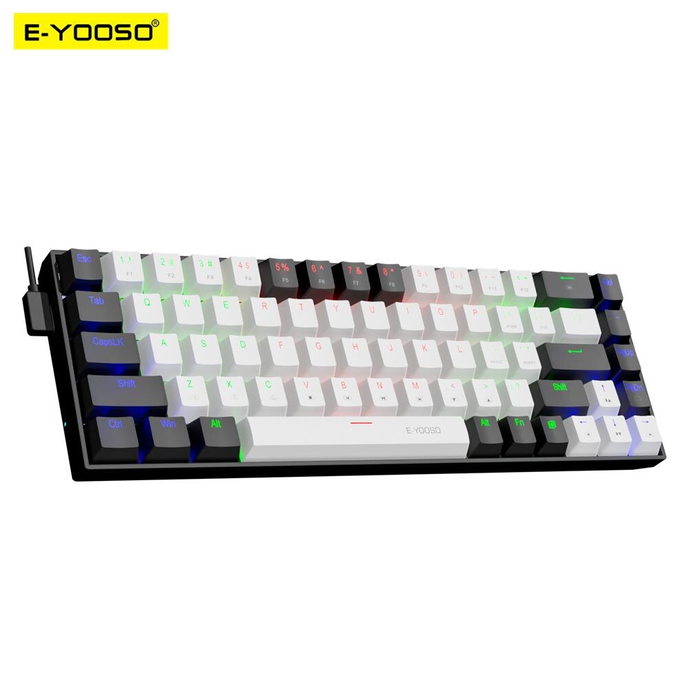 คีย์บอร์ดแบบมีสายสำหรับเล่นเกม - Gaming Keyboard E Yooso บทวิจารณ์และราคา
