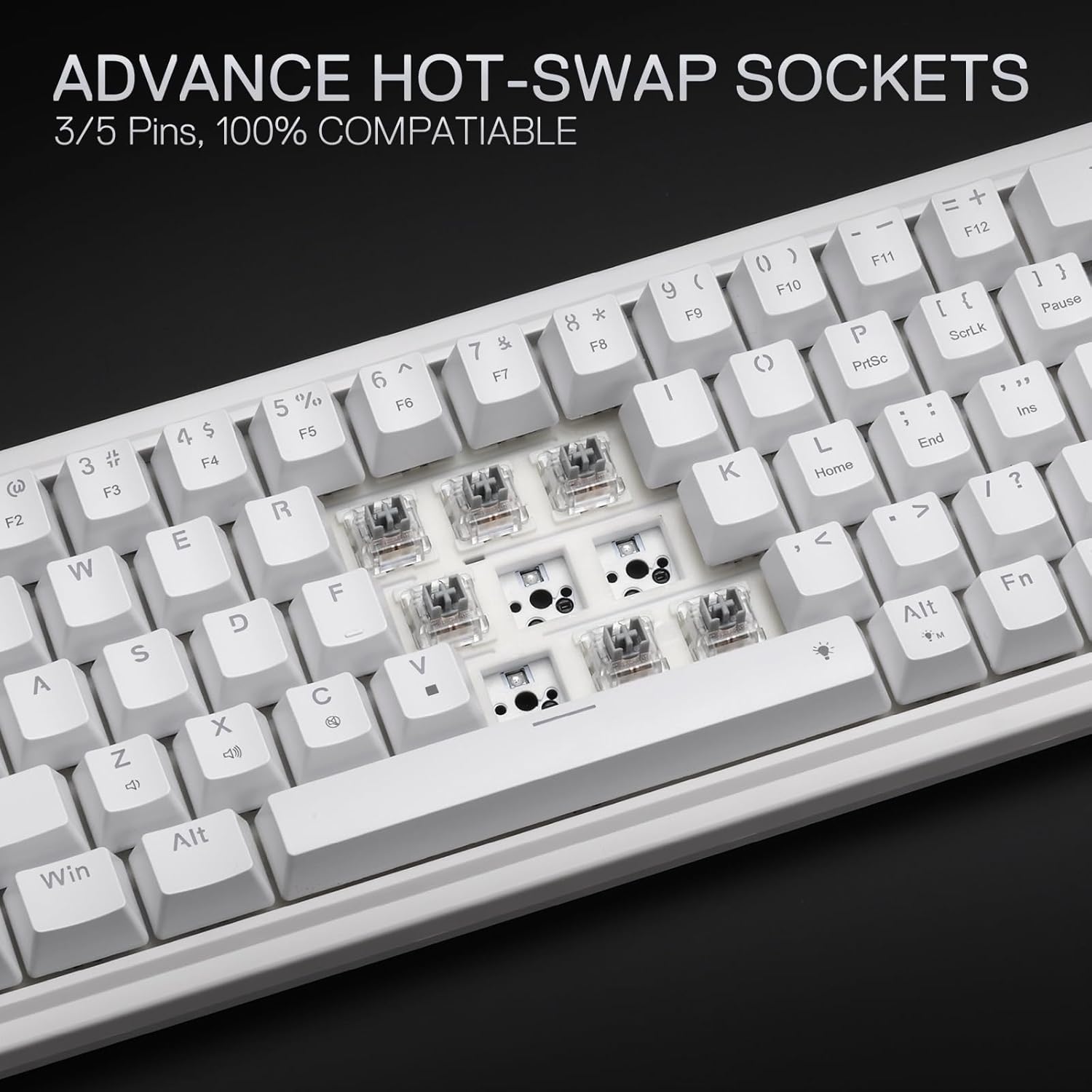 Redragon K709 65% สายปะเก็น RG - Gaming Keyboard No Noise บทวิจารณ์และราคา