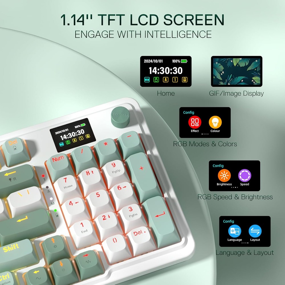คีย์บอร์ดเกมมิ่งไร้สาย 95 ปุ่ม - Gaming Keyboard No Noise บทวิจารณ์และราคา