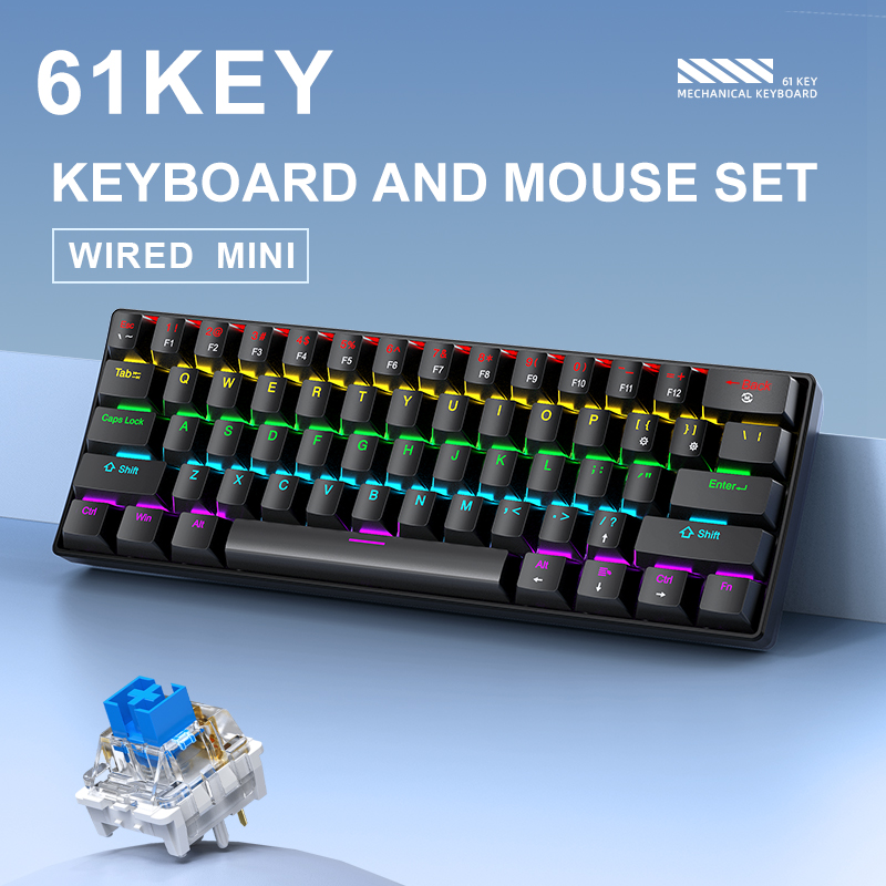APAYADO K61 Mini Mechanical Ke - Gaming Keyboard Mouse And Headset Combo บทวิจารณ์และราคา