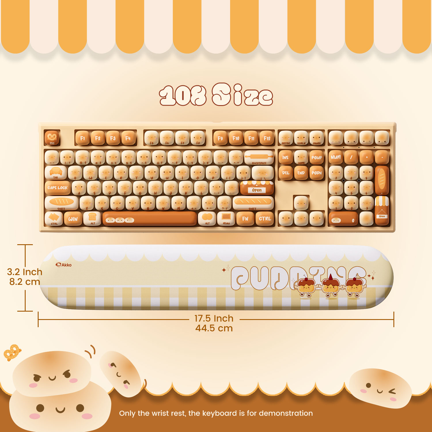 แผ่นรองข้อมือคีย์บอร์ด Akko Pu - Gaming Keyboard Ergonomics บทวิจารณ์และราคา