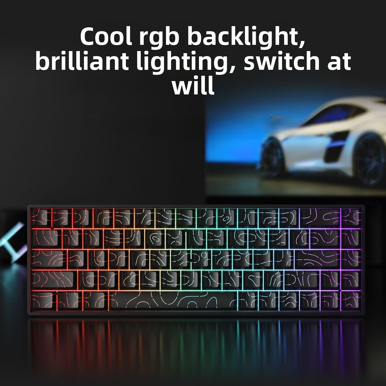 คีย์บอร์ดไร้สาย 60% บลูทูธ 2.4 - Gaming Keyboard Mobile บทวิจารณ์และราคา