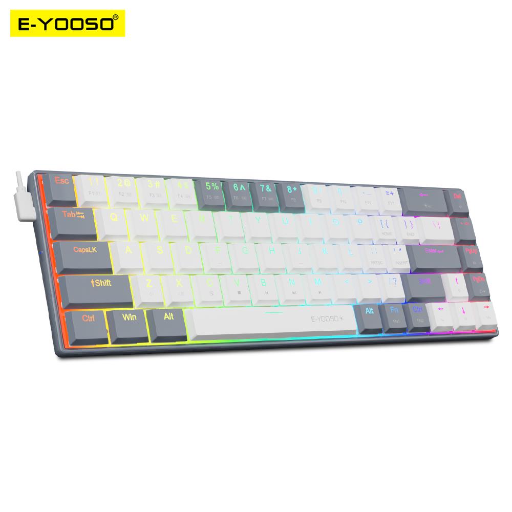 A68 RGB Mini Slim USB Wired Me - Gaming Keyboard E Yooso บทวิจารณ์และราคา