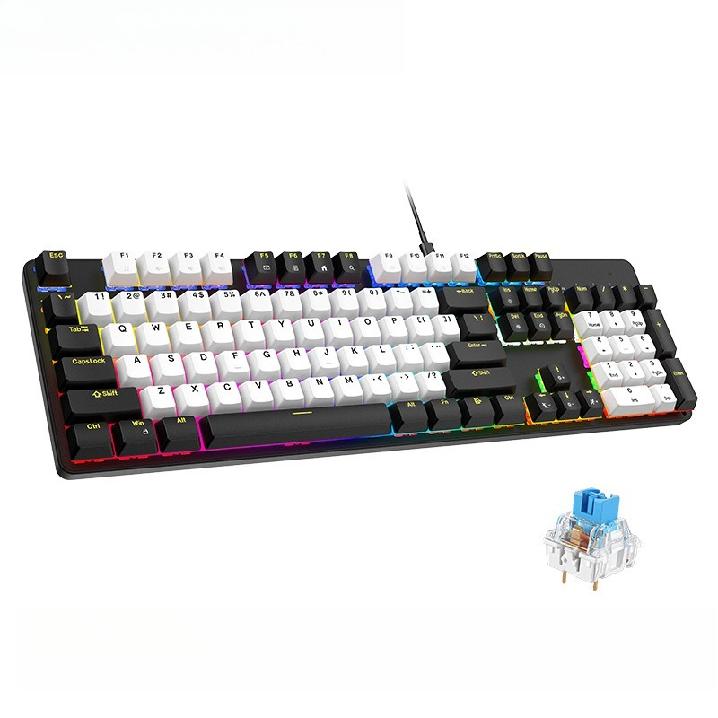 คีย์บอร์ดเกมมิ่งแบบมีสาย อลูมิ - Gaming Keyboard No Noise บทวิจารณ์และราคา