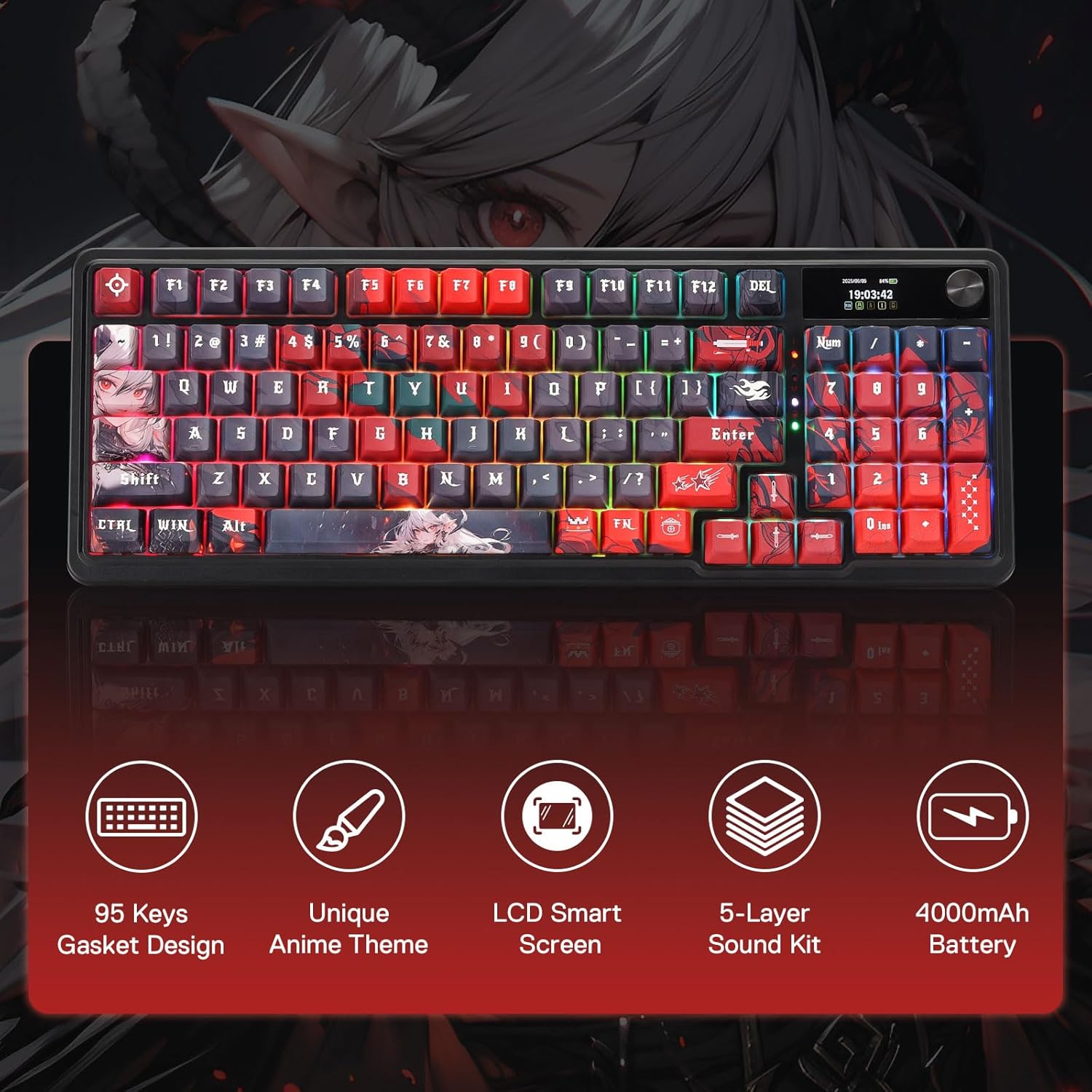 คีย์บอร์ดเกมมิ่งไร้สาย Redrago - Gaming Keyboard Mobile บทวิจารณ์และราคา