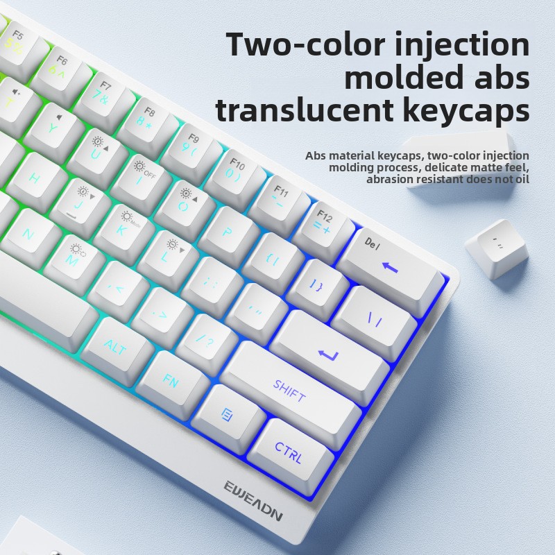 คีย์บอร์ดไร้สายขนาดเล็ก 61 ปุ่ - Gaming Keyboard No Noise บทวิจารณ์และราคา
