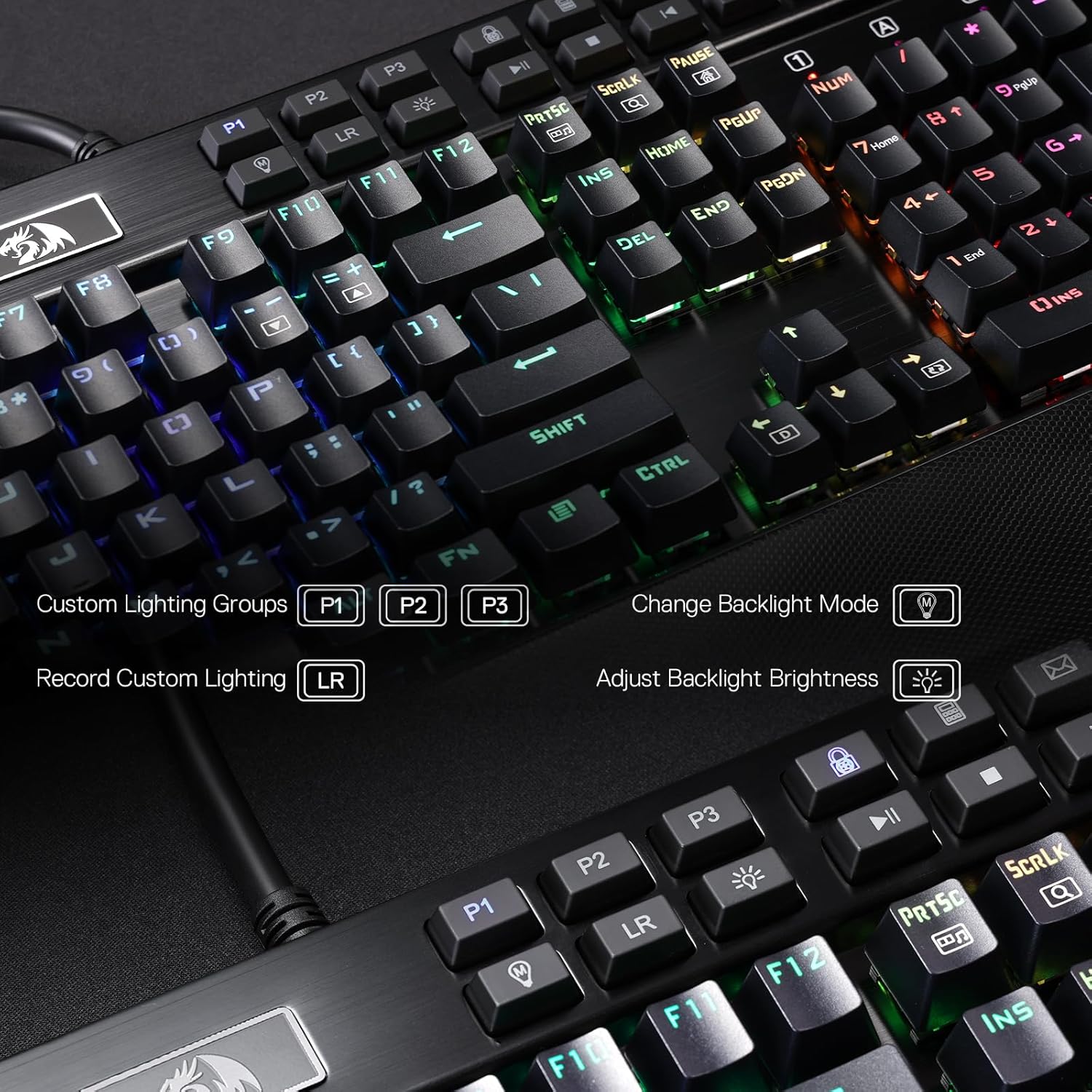 Redragon K550 RGB Gaming 104 ค - Gaming Keyboard Budget บทวิจารณ์และราคา