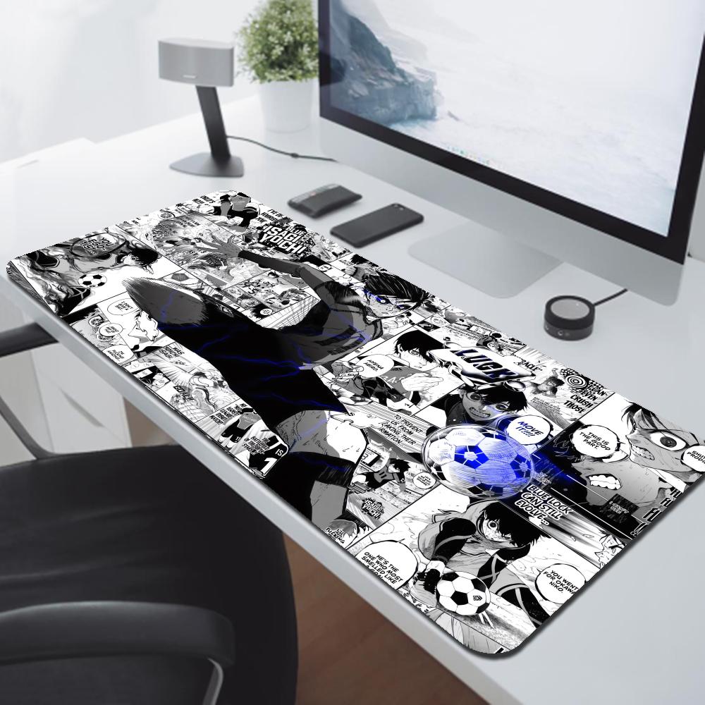 สีดําและสีขาว Anime Mouse Pad  - Gaming Keyboard Blue บทวิจารณ์และราคา