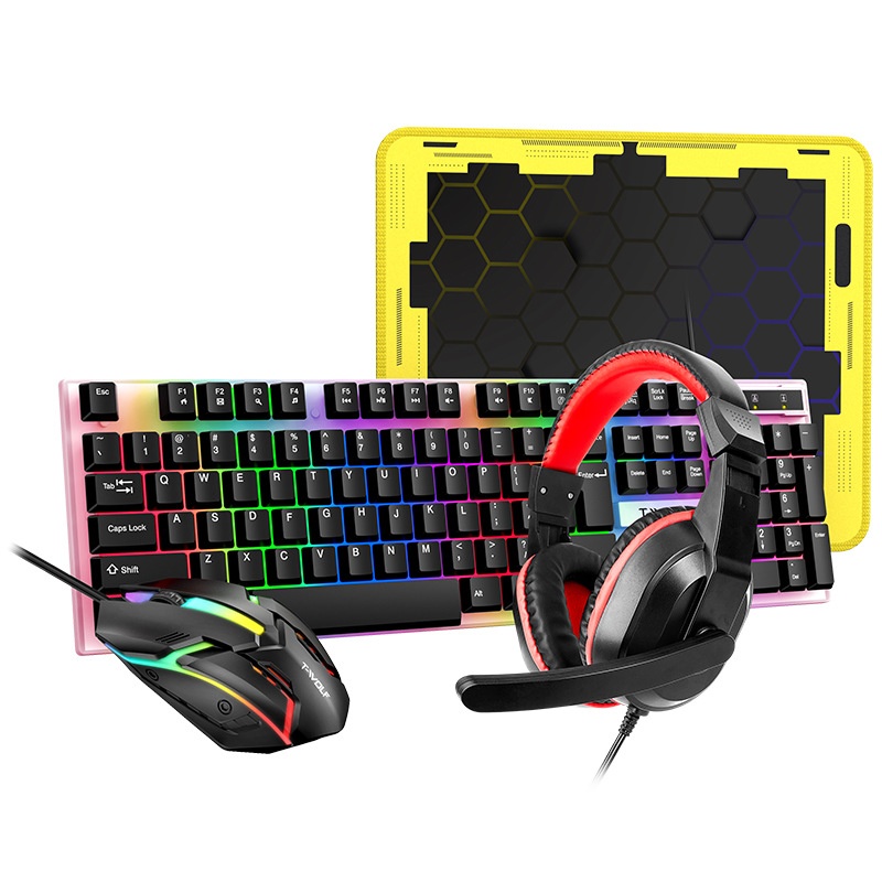 ชุดคีย์บอร์ดเกมมิ่ง 4 in 1 พร้ - Gaming Keyboard Mouse And Headset Combo บทวิจารณ์และราคา