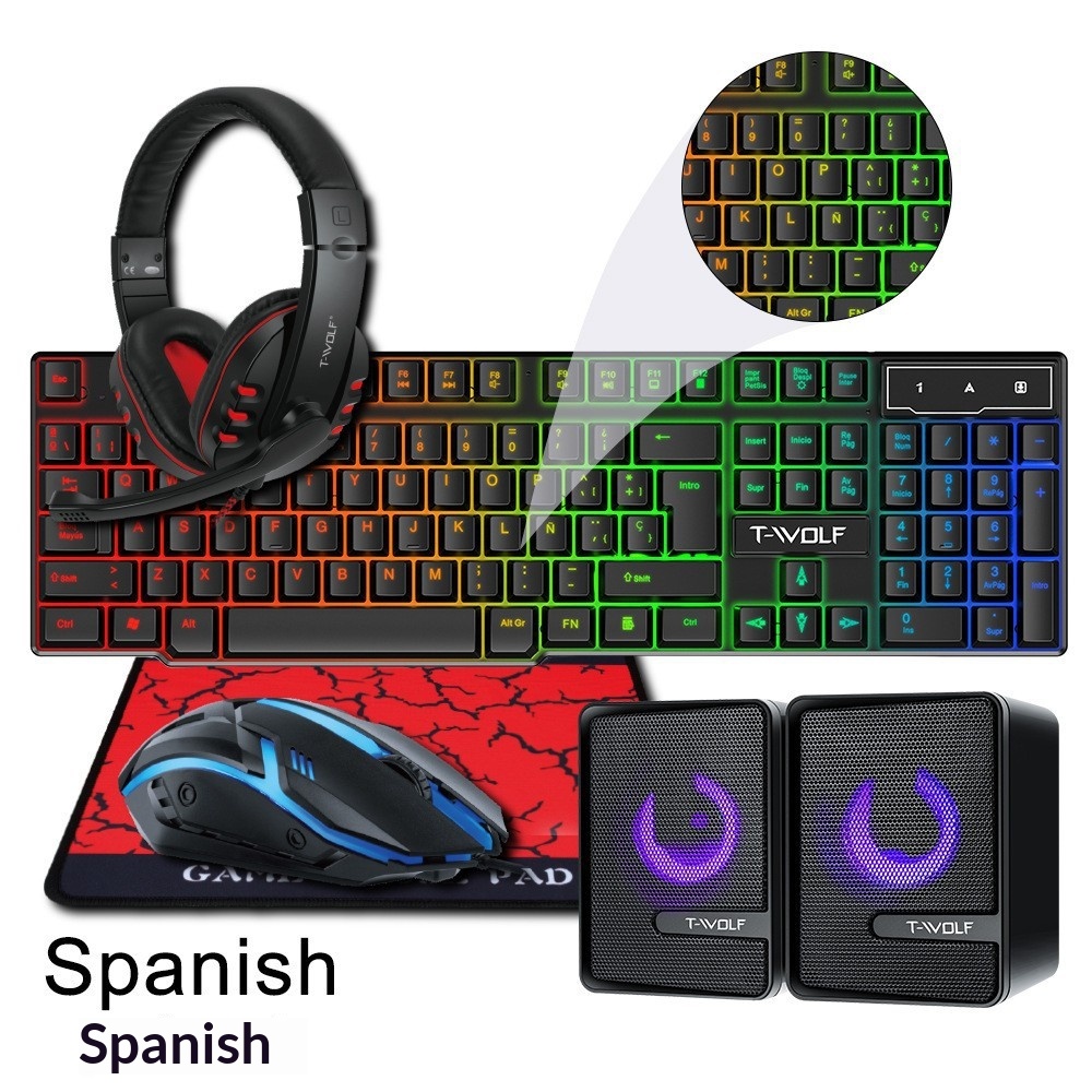 ชุดคีย์บอร์ดเกมมิ่ง 4 in 1 พร้ - Gaming Keyboard Mouse And Headset Combo บทวิจารณ์และราคา