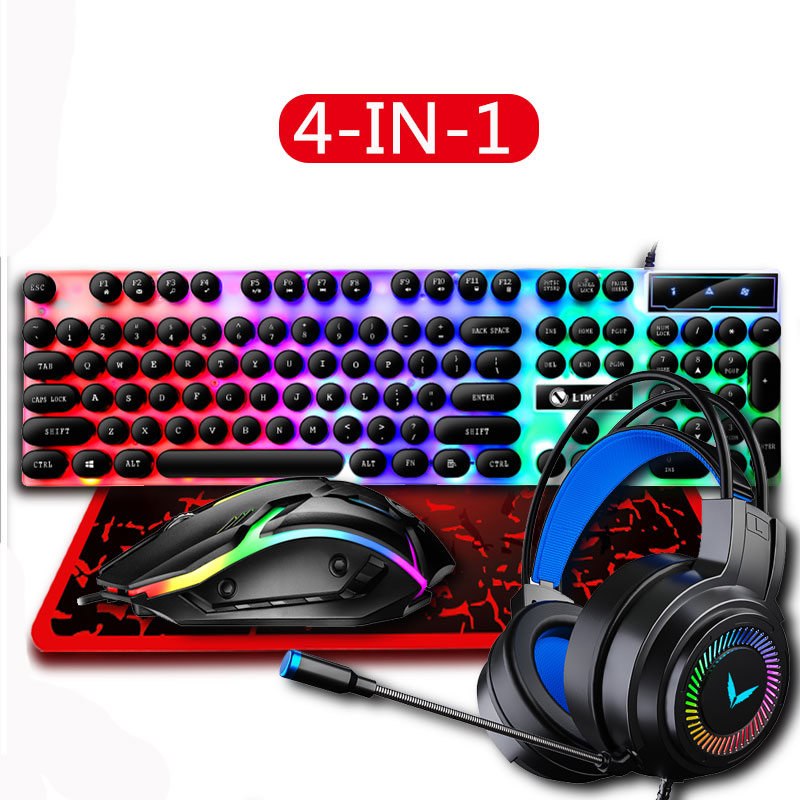 ชุดคีย์บอร์ดและเมาส์สําหรับเล่ - Gaming Keyboard Mouse And Headset Combo บทวิจารณ์และราคา