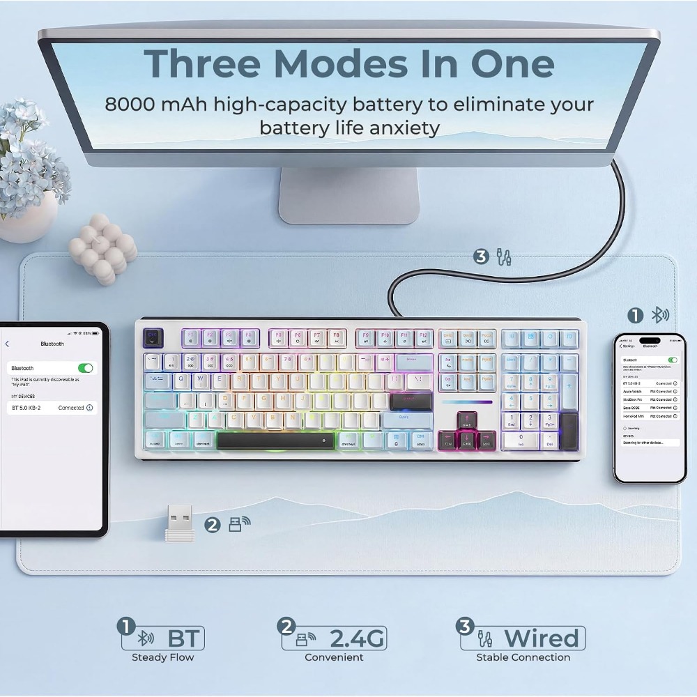 คีย์บอร์ดเกมมิ่งแบบกลไก 108 ปุ - Gaming Keyboard No Noise บทวิจารณ์และราคา