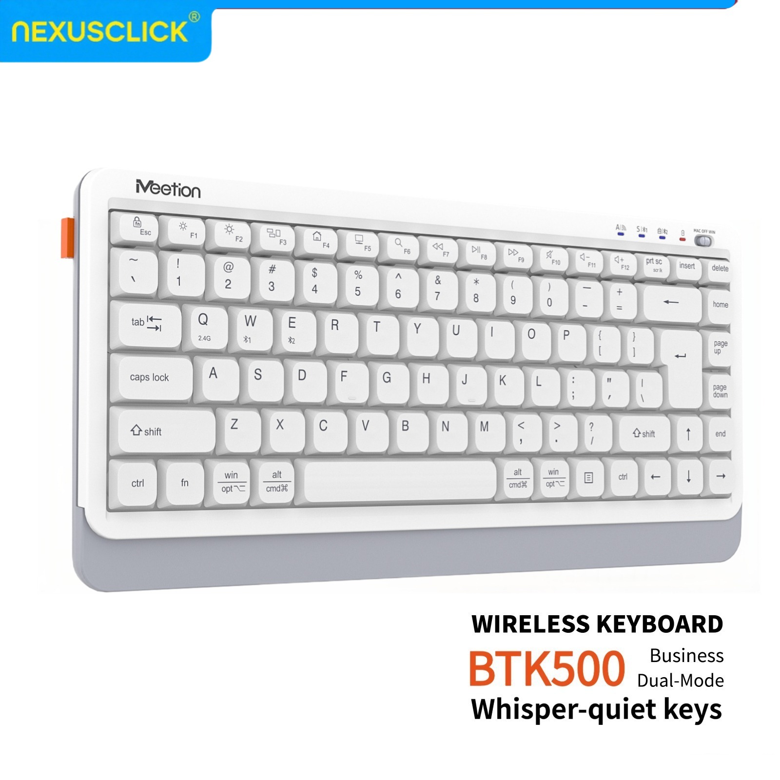 คีย์บอร์ดไร้สาย NexusClick Qui - Gaming Keyboard That Is Quiet บทวิจารณ์และราคา