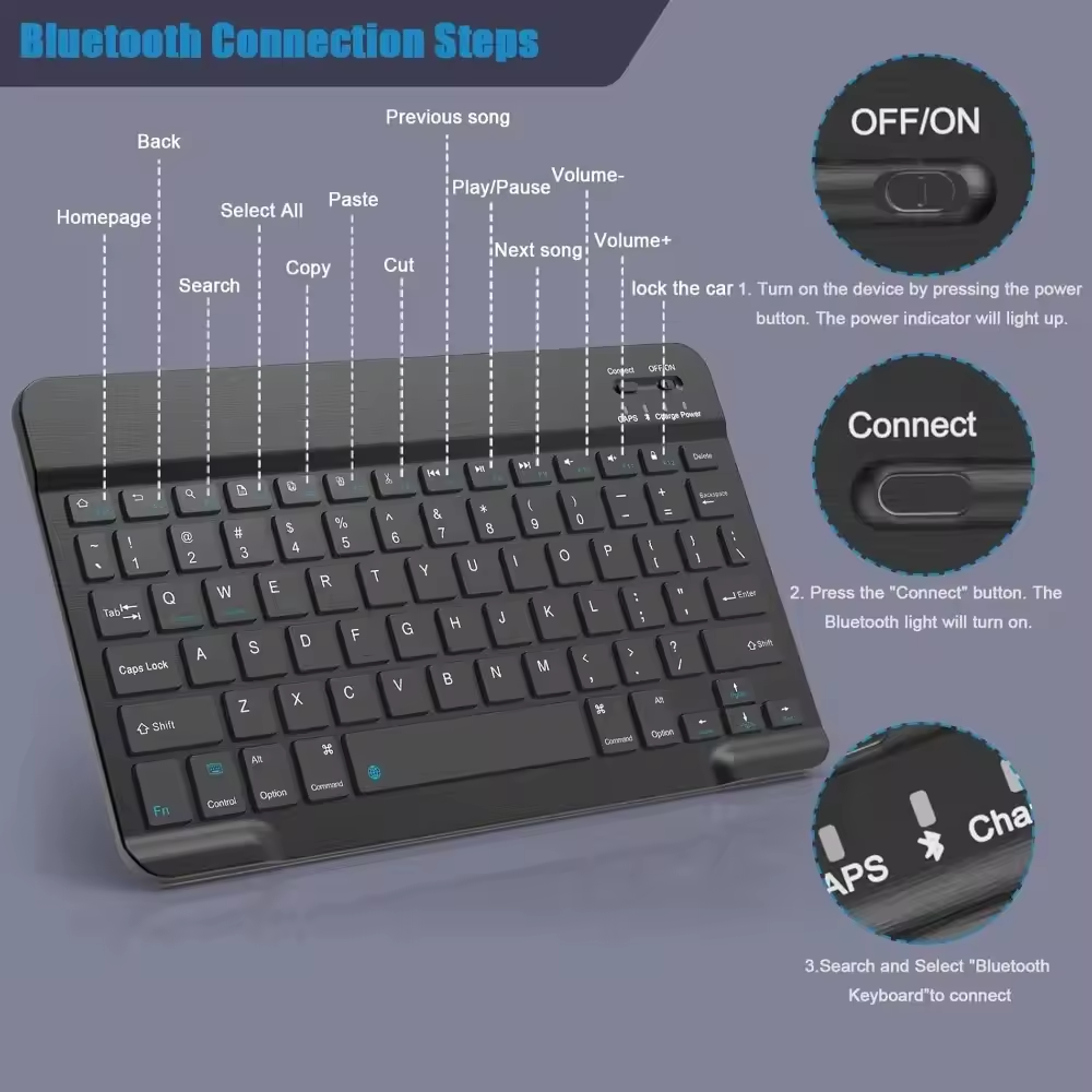 คีย์บอร์ดไร้สายบลูทูธ คีย์บอร์ - Gaming Keyboard Mouse Wireless บทวิจารณ์และราคา