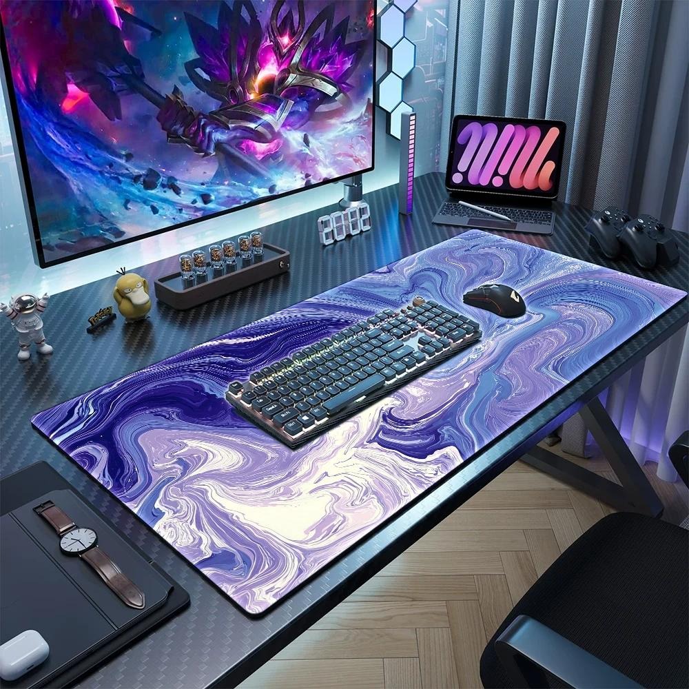 แผ่นรองเมาส์ลายฟลูอิดอาร์ตสีน้ - Gaming Keyboard Blue บทวิจารณ์และราคา