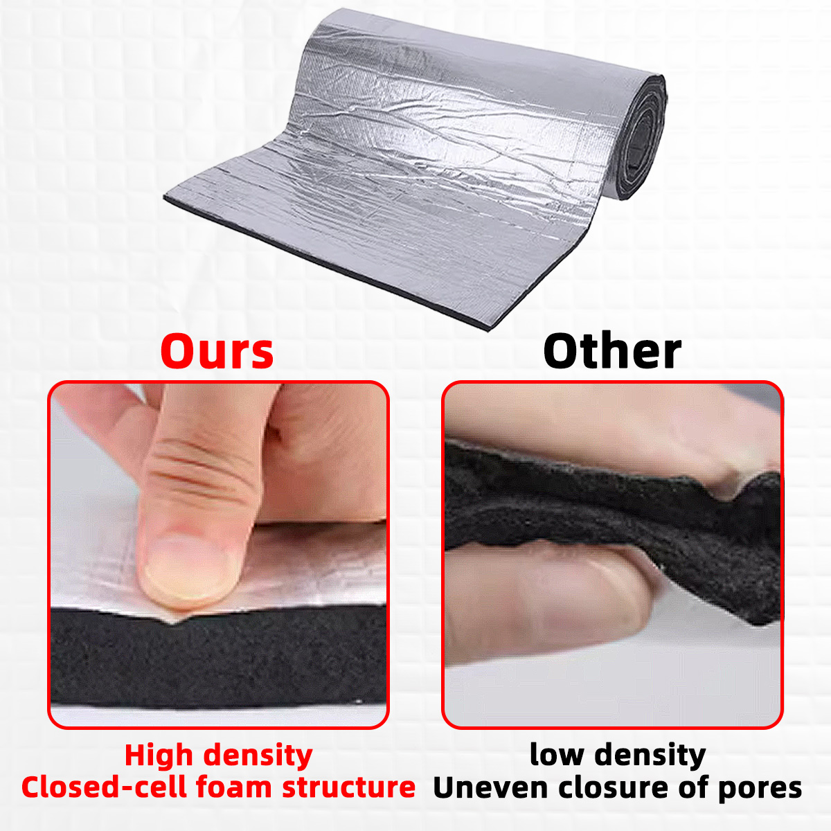 PINMOAP แผ่นกันเสียงในรถยนต์ แ - Foam Dampener Sheet บทวิจารณ์และราคา