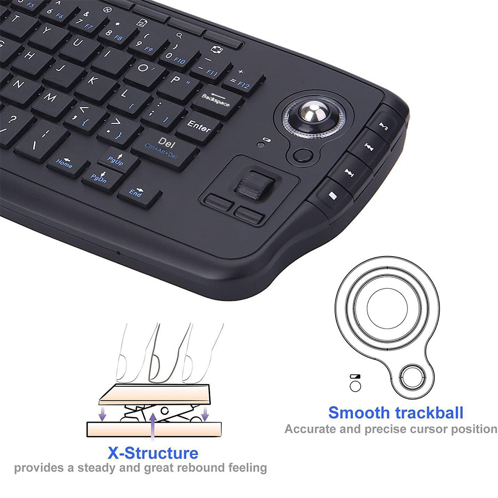 Jomaa คีย์บอร์ดแทร็กบอลไร้สาย  - Gaming Keyboard Budget บทวิจารณ์และราคา