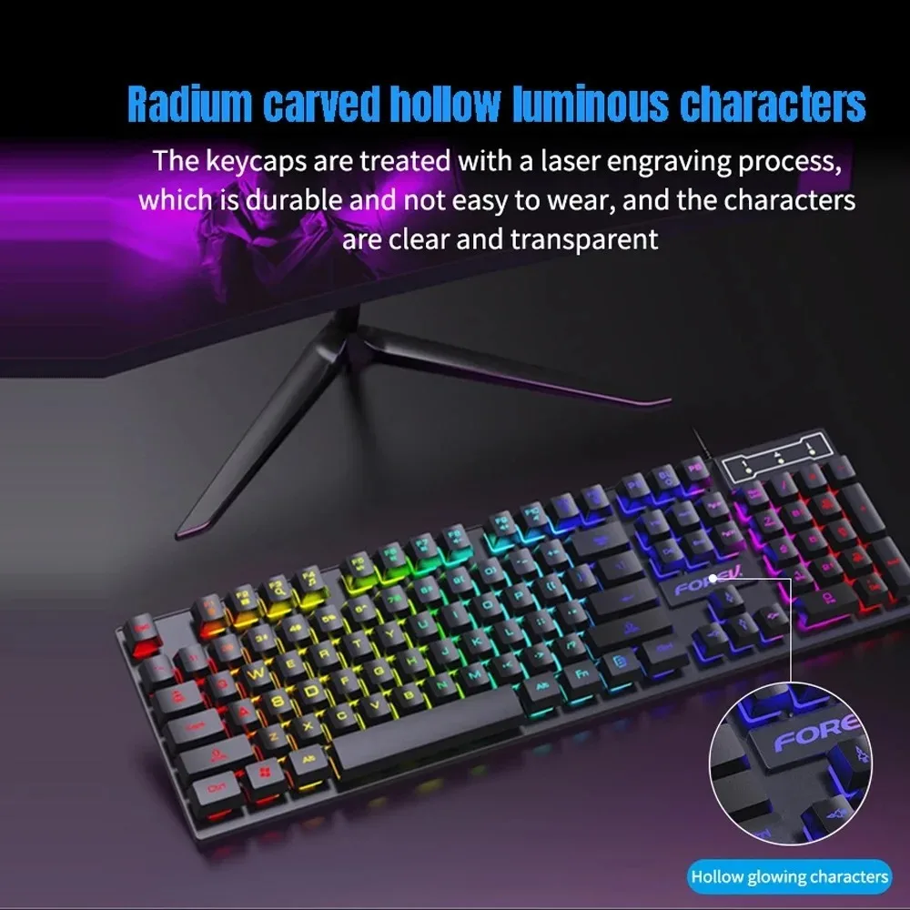 104 คีย์แบ็คไลท์คีย์บอร์ดแบบมี - Gaming Keyboard Budget บทวิจารณ์และราคา