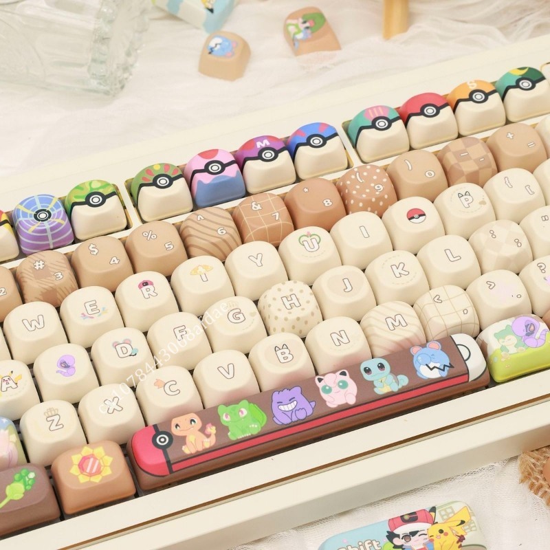 อะนิเมะโปเกมอนคีย์แคป MOA ความ - Gaming Keyboard Mechanical บทวิจารณ์และราคา